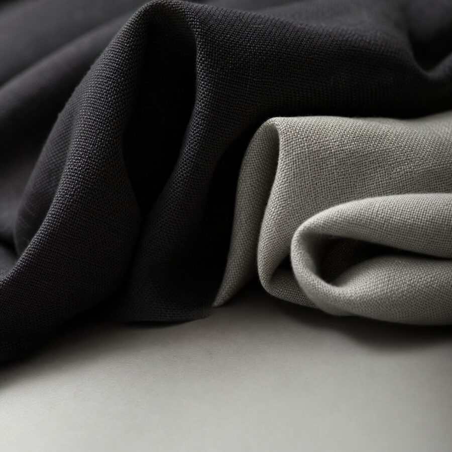 Detalle textil de moda de lujo en monocromo